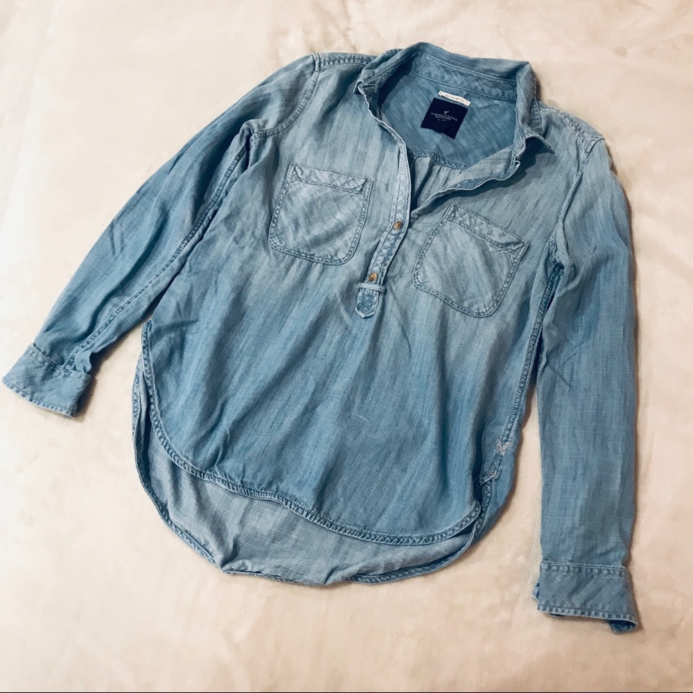 💥FINAL SALE💥 American Eagle Pullover Jean Shirt